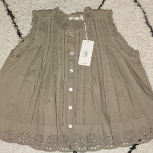 Dylan Malia Olive Top Size Small